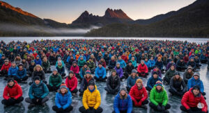1200 Tasmanians at Cradle Mountain
